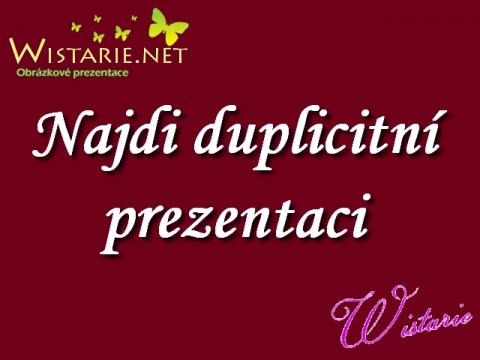 najdi_duplicitni_prezentaci_wistarie